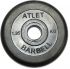 Диск Barbell Atlet черный обрезиненный 31 мм
